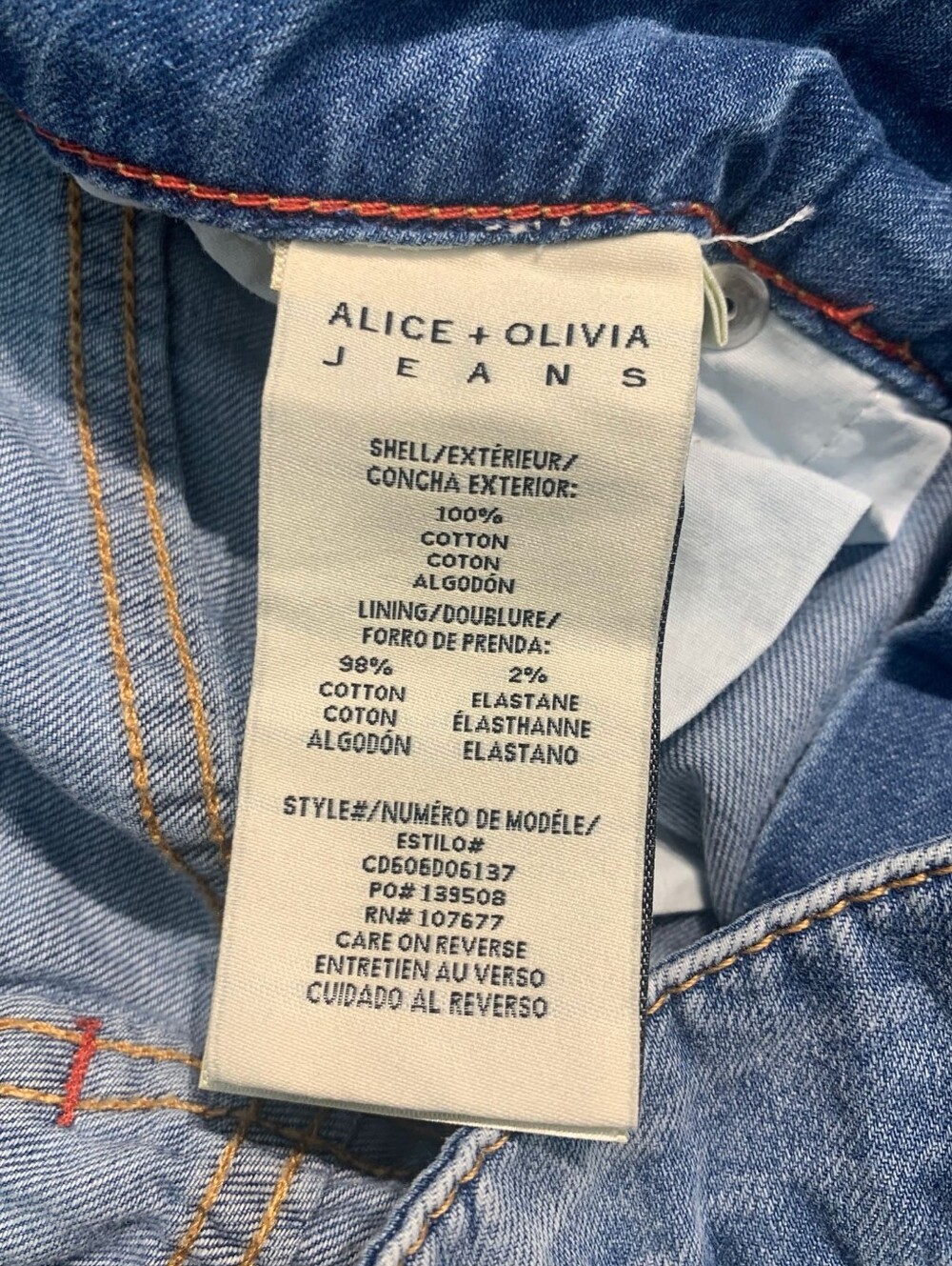 Alice + Olivia SIDNEY LASER-CUT JEAN - Picture 15 of 16